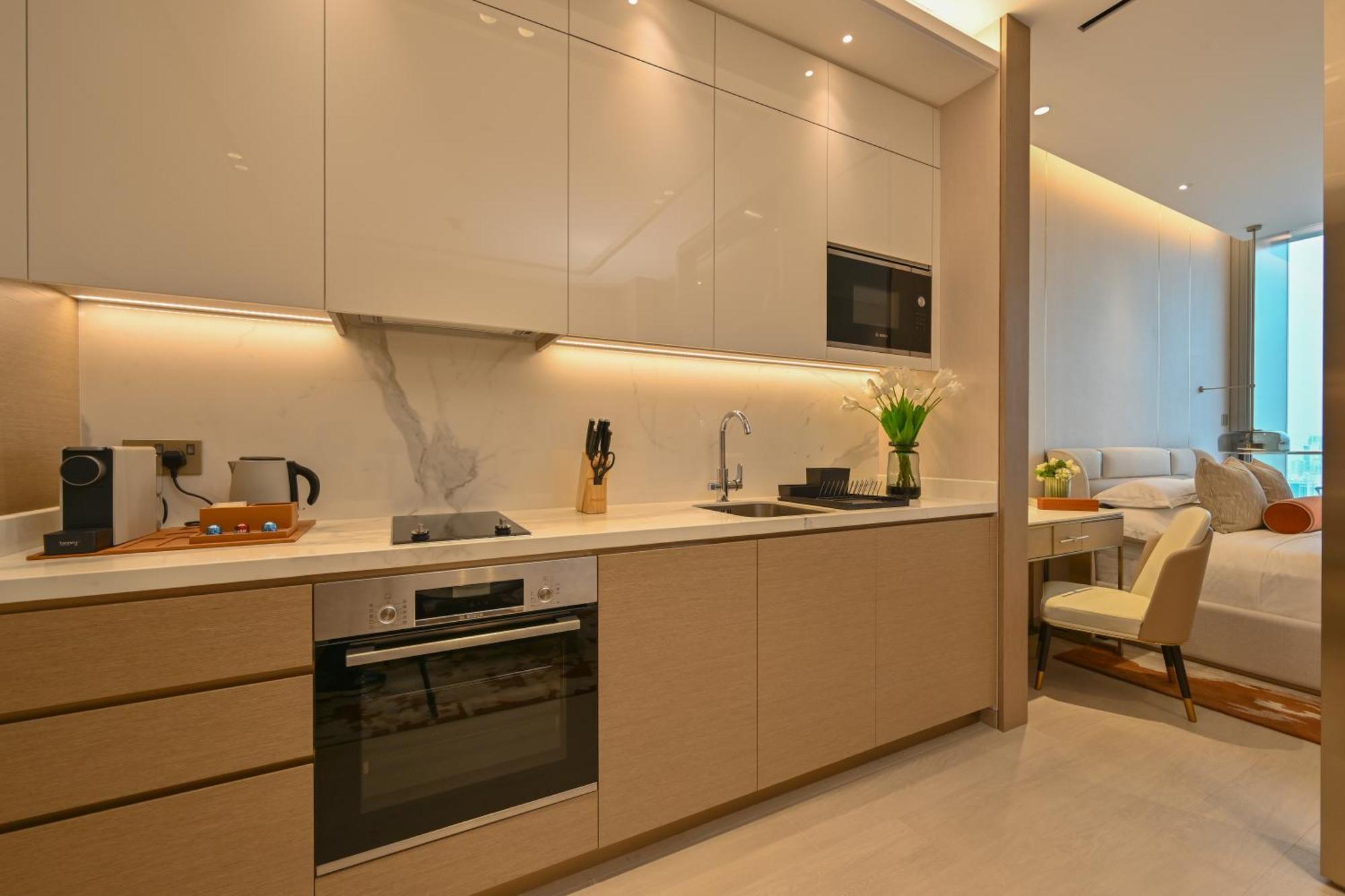 Onyx Rotana Hotel Manama Exterior photo A kitchen in a serviced apartment in Hong Kong